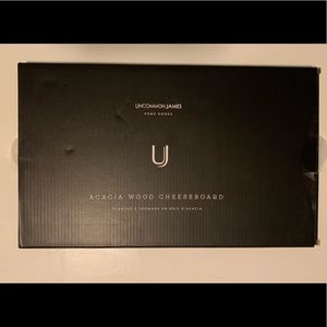 Uncommon James Acacia Wood Cheeseboard NWT